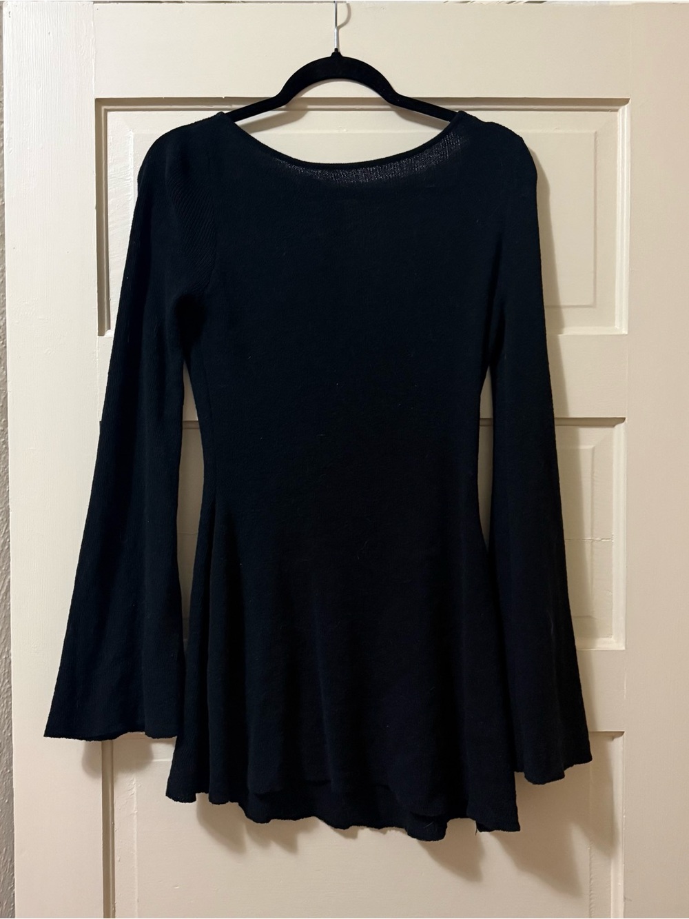 Meshki Backless Black Mini Dress